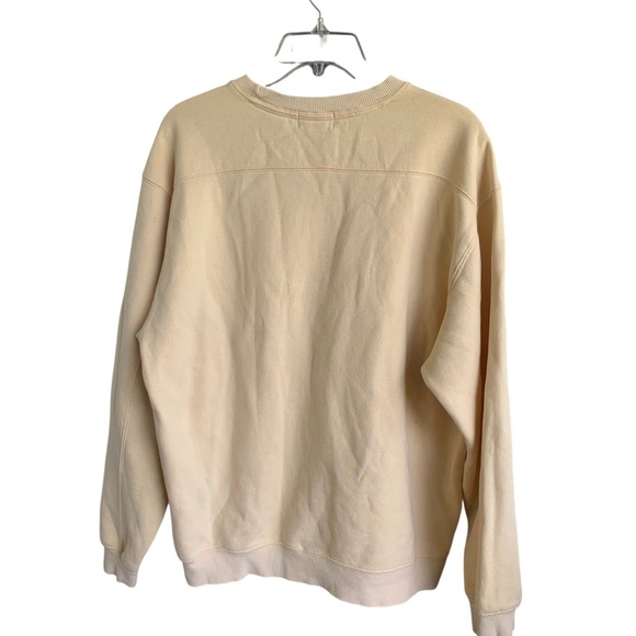 IZOD Men's Light Yellow Sweater Crewneck Sweatshirt Size Large PerformX - Picture 2 of 6